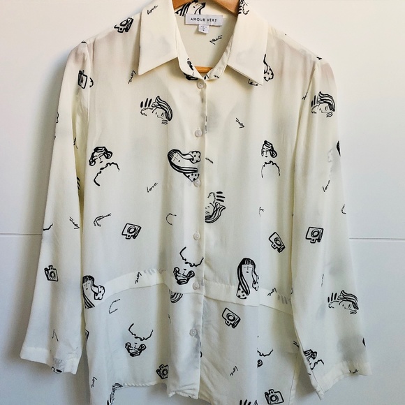 Amour Vert Tops - amour vert silk blouse